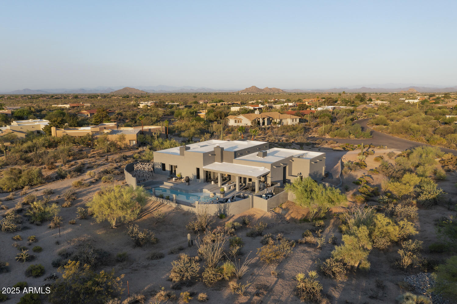 9545 East Romping Road, Unit 90 Carefree, AZ 85377 - Photo 28 of 30 Dawn Drone pool exteriorDJI_0242 v2_1500