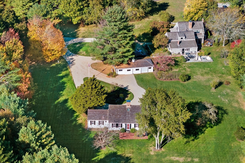6 Rachael's Lane Duxbury, MA 02332 - Photo 36 of 42 an aerial view of a house with a yard