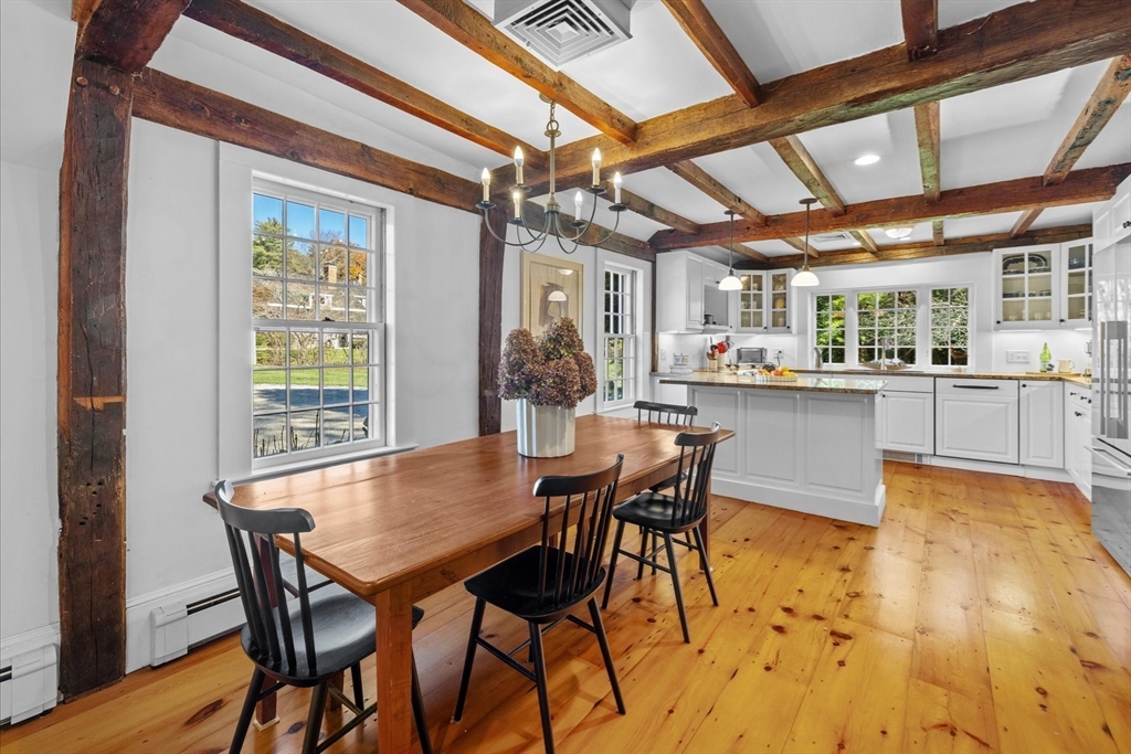 6 Rachael's Lane Duxbury, MA 02332 - Photo 9 of 42 a view of a dining room with furniture window and wooden floor