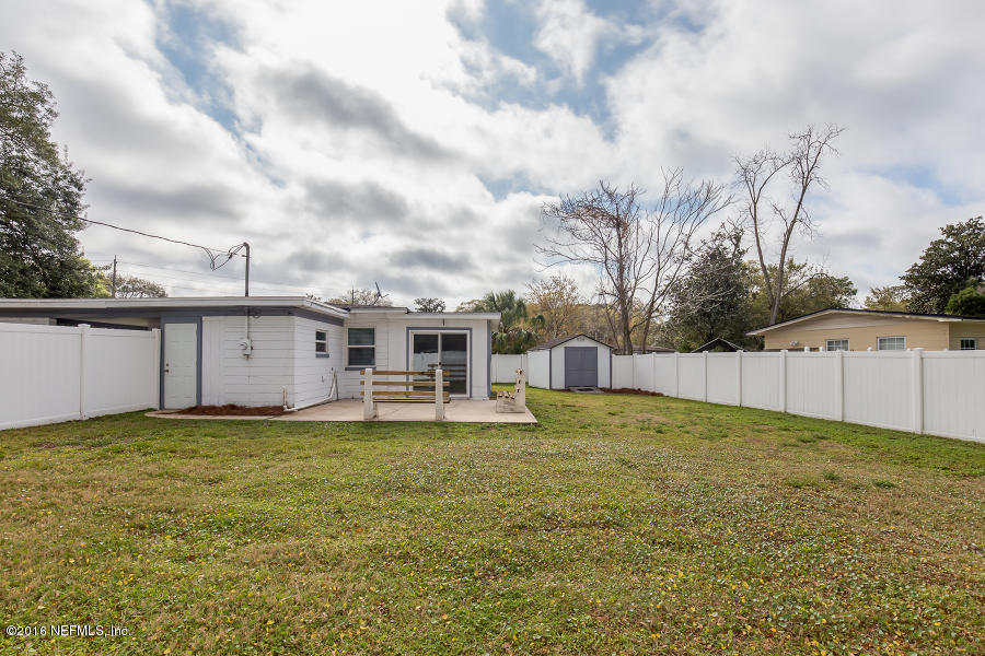 214 Glynlea Road Jacksonville, FL 32216 - Photo 20 of 24 Backyard with Shed