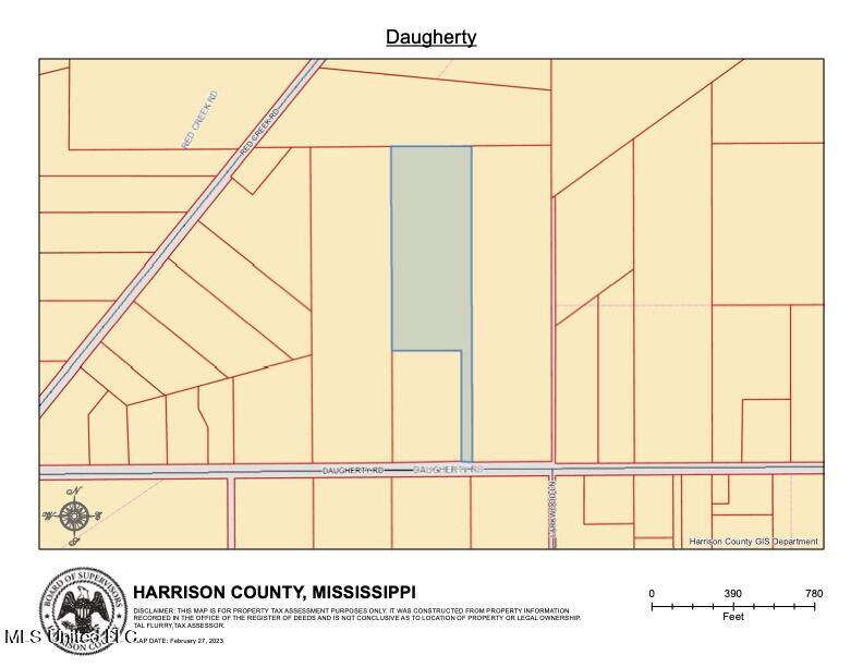 21314 Daugherty Road Long Beach, MS 39560 - Photo 1 of 2 Daugherty Rd parcel map