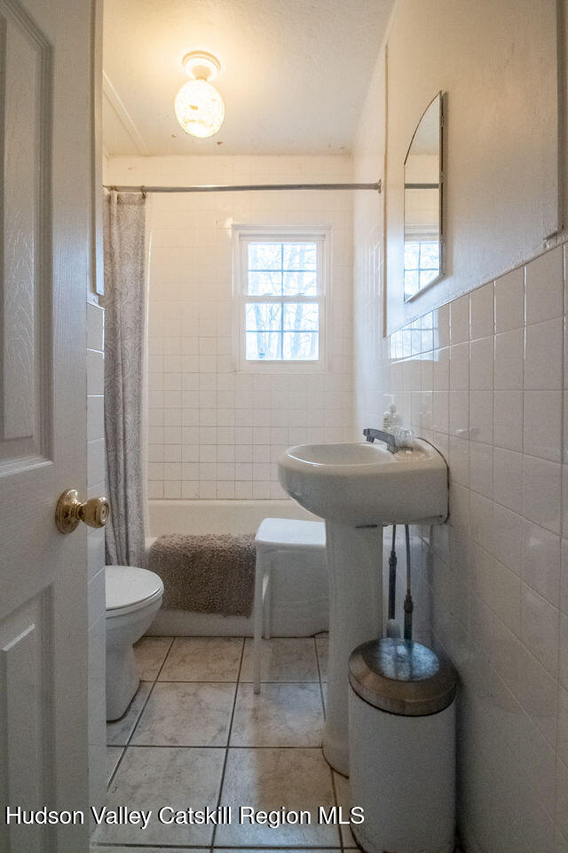 224 Camp Road Ellenville, NY 12428 - Photo 29 of 50 a bathroom with a sink a toilet and a mirror