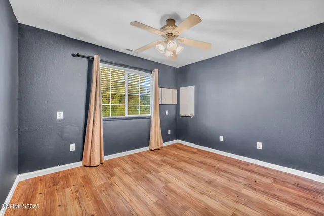 a view of a bedroom with a large bed