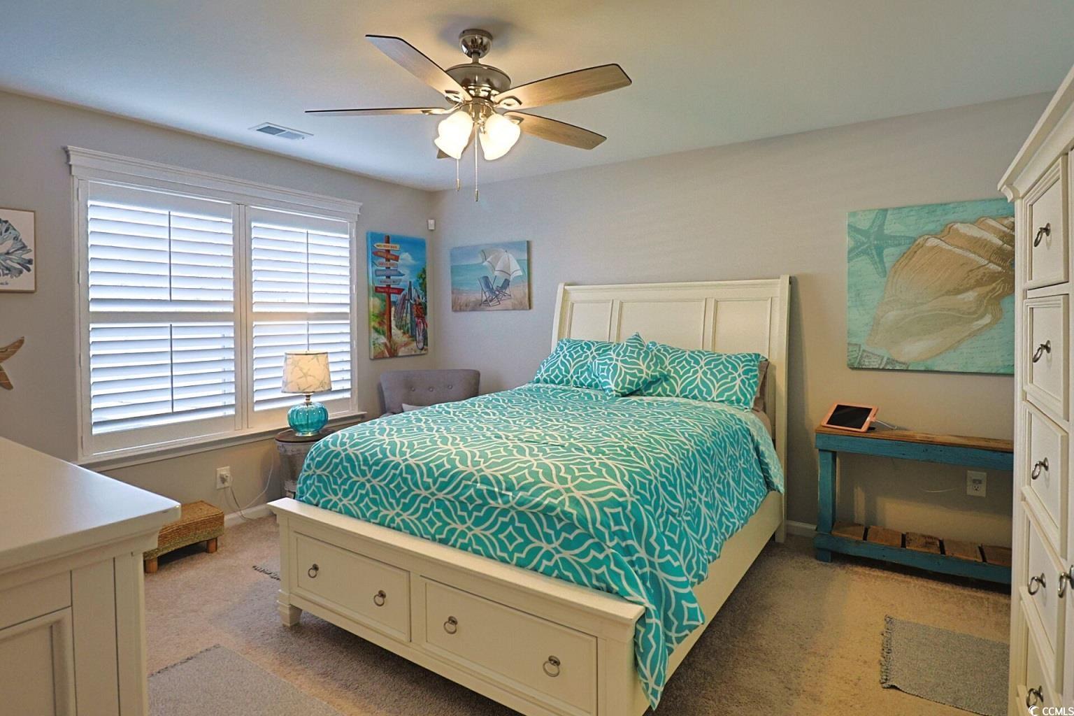 127 Clover Walk Drive Conway, SC 29526 - Photo 25 of 36 Bedroom with ceiling fan, visible vents, and baseb