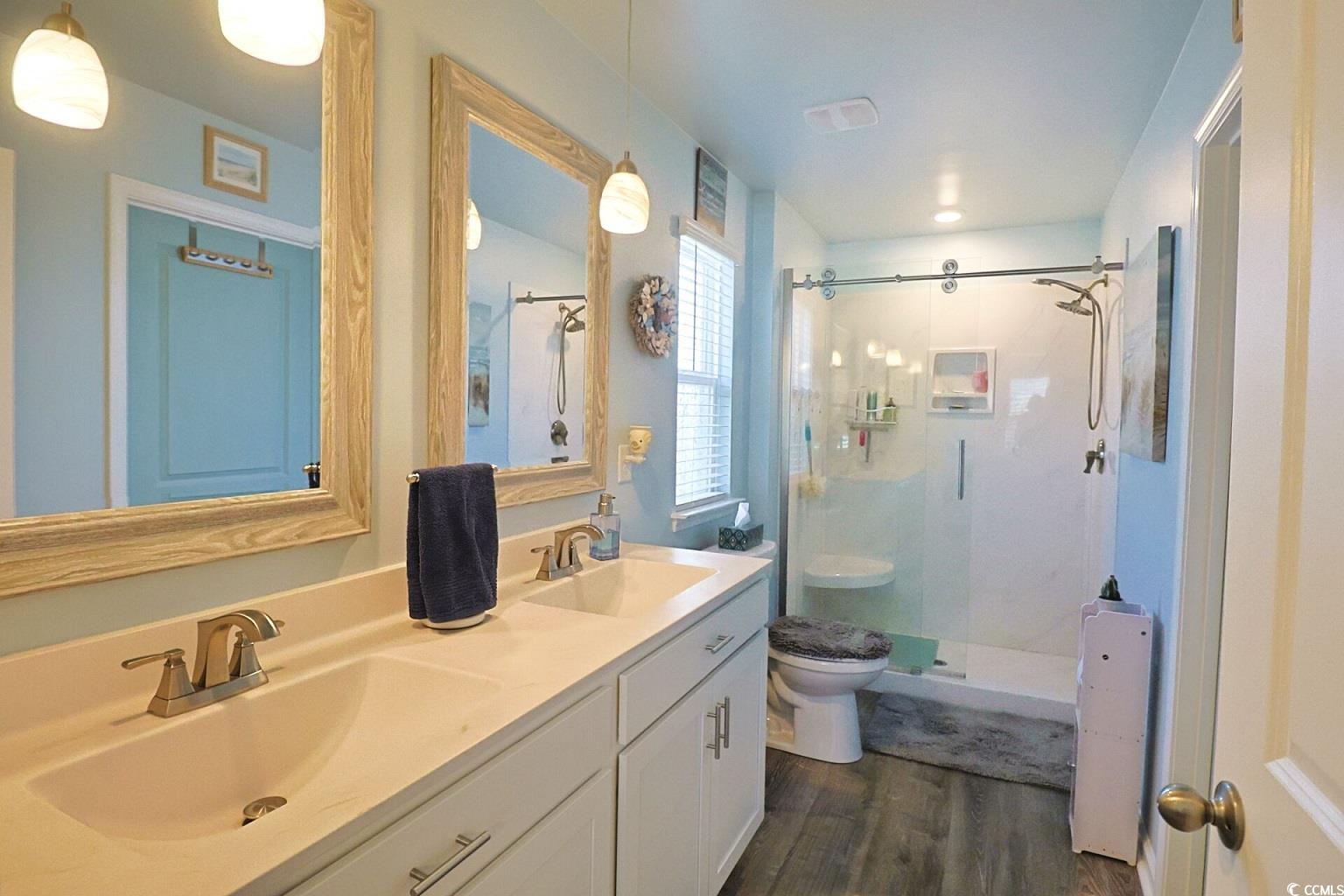 127 Clover Walk Drive Conway, SC 29526 - Photo 27 of 36 Full bath with toilet, a stall shower, a sink, and