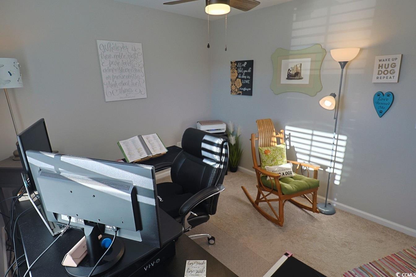 127 Clover Walk Drive Conway, SC 29526 - Photo 9 of 36 Carpeted home office with baseboards and a ceiling