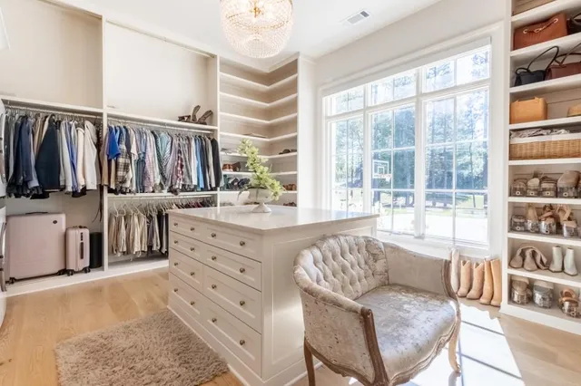 a very nice looking room with a large window