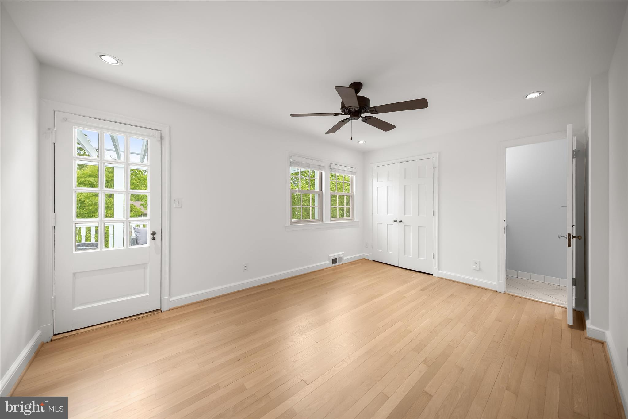 10318 Parkman Road Silver Spring, MD 20903 - Photo 22 of 42 Secondary bedroom w/deck access and adjacent bath