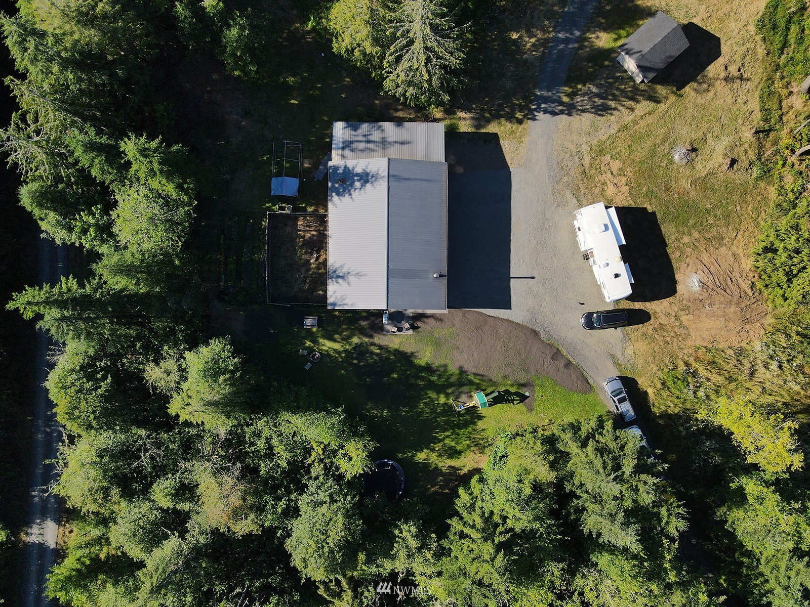 650-38 Logan Hill Road Chehalis, WA 98532 - Photo 30 of 36 an aerial view of residential house with outdoor space and trees all around
