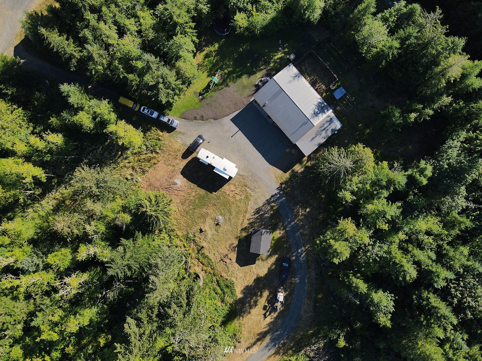650-38 Logan Hill Road Chehalis, WA 98532 - Photo 31 of 36 an aerial view of a house with a yard