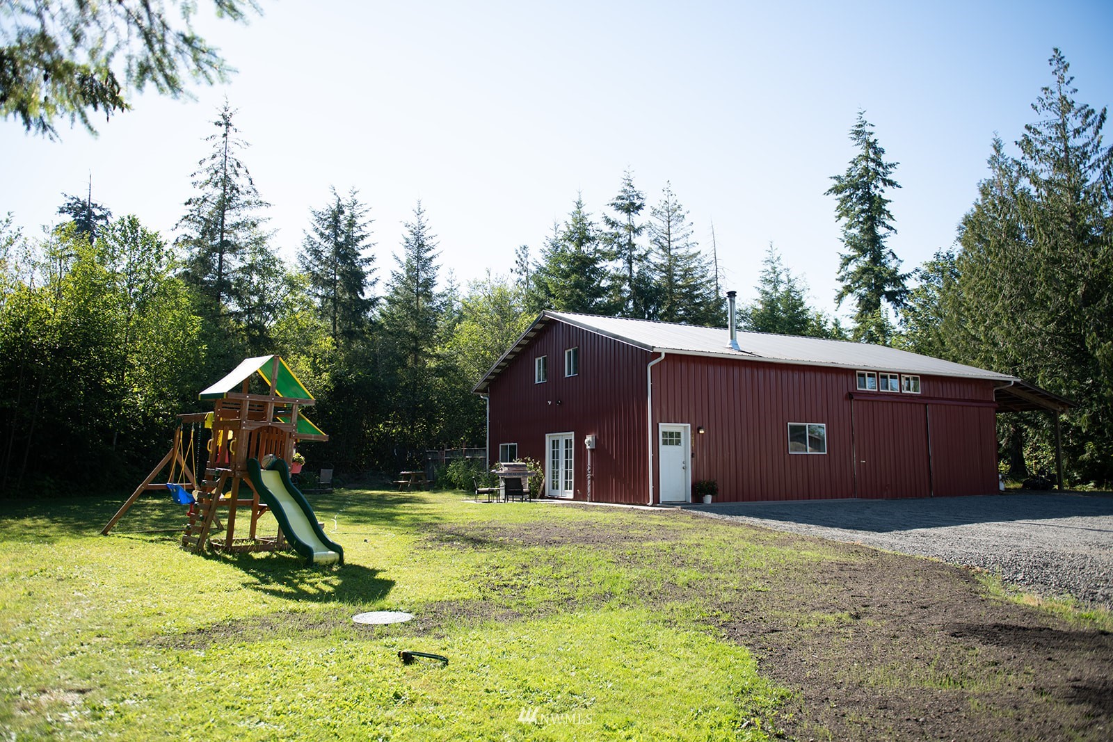 650-38 Logan Hill Road Chehalis, WA 98532 - Photo 34 of 36 a view of a backyard with a slide