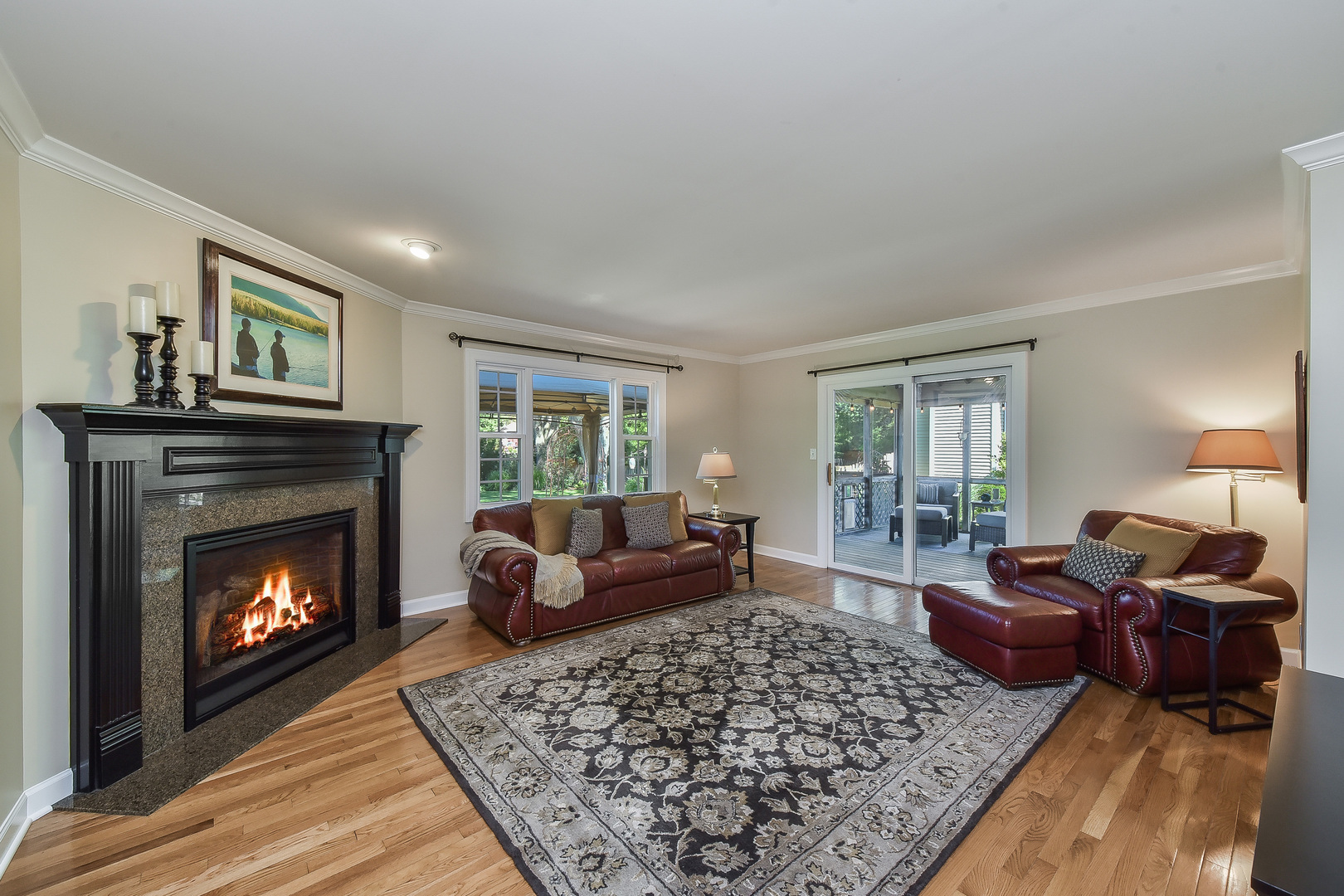 18 Wakefield Lane Geneva, IL 60134 - Photo 8 of 23 a living room with furniture and a fireplace