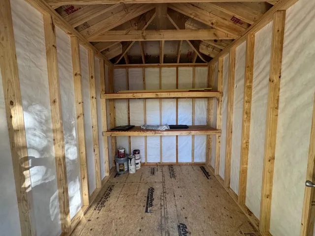 a view of a walk in closet