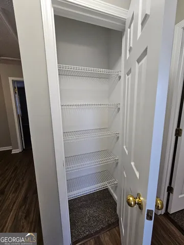 a view of walk in closet