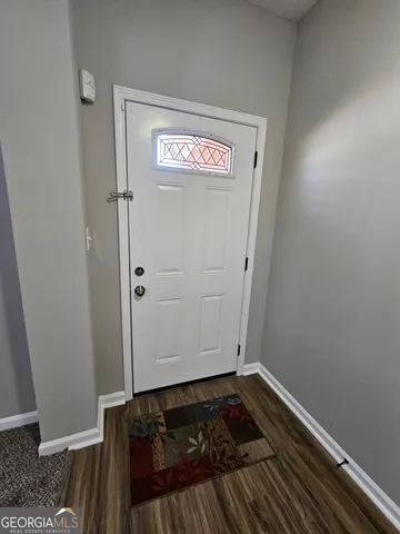 a view of a closet area