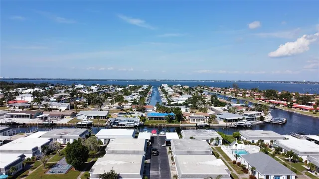 an aerial view of a city