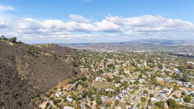 view of city and mountain