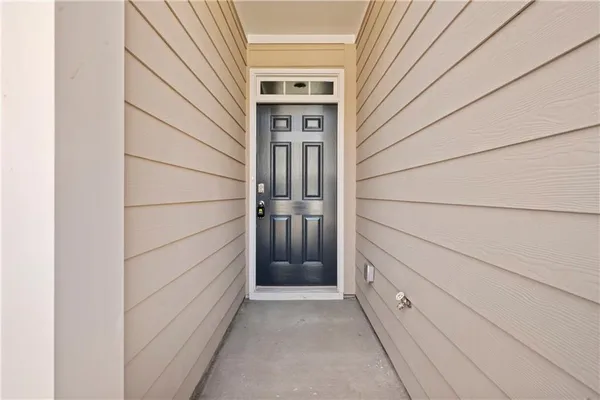 a view of front door