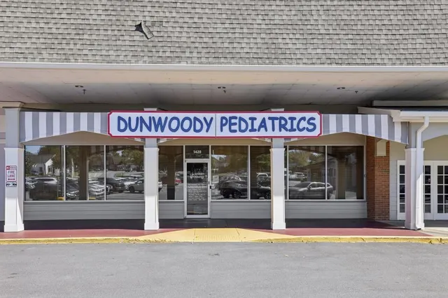 a front view of a building