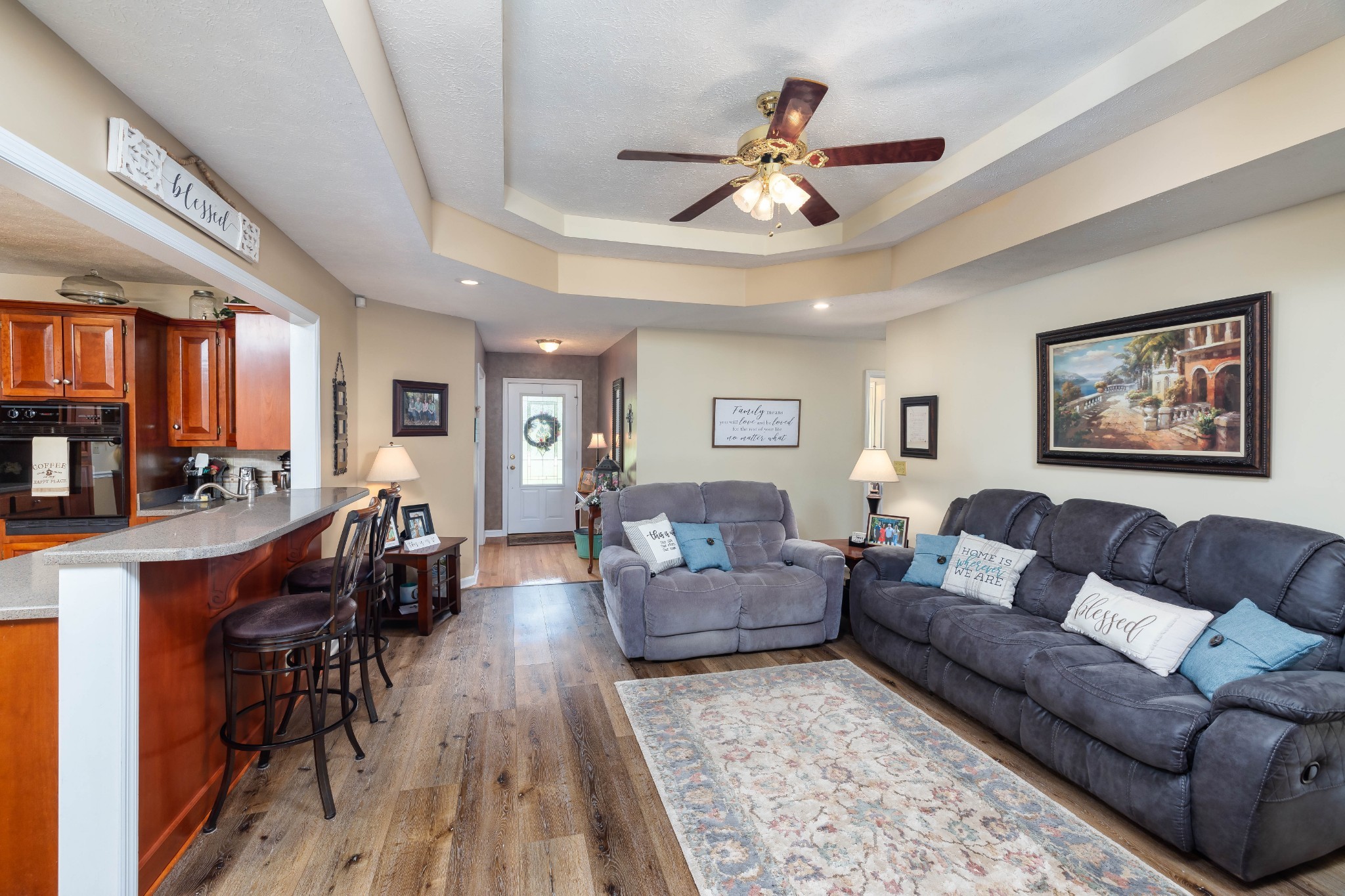 232 Trice Road Lebanon, TN 37087 - Photo 22 of 43 a living room with furniture and a chandelier