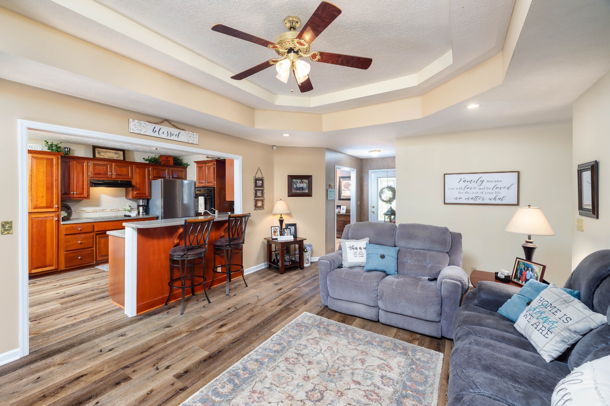 232 Trice Road Lebanon, TN 37087 - Photo 23 of 43 a living room with furniture and kitchen view