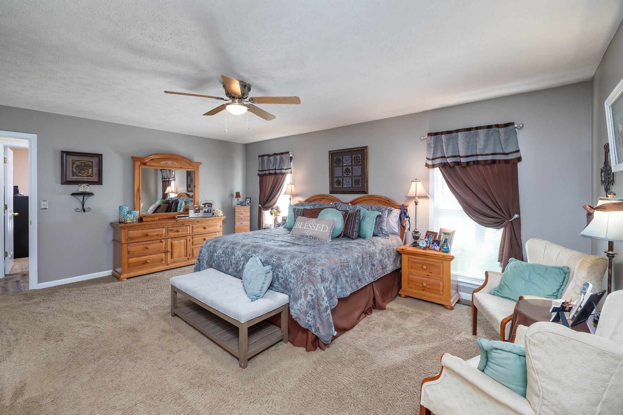 232 Trice Road Lebanon, TN 37087 - Photo 27 of 43 a living room with furniture and a flat screen tv