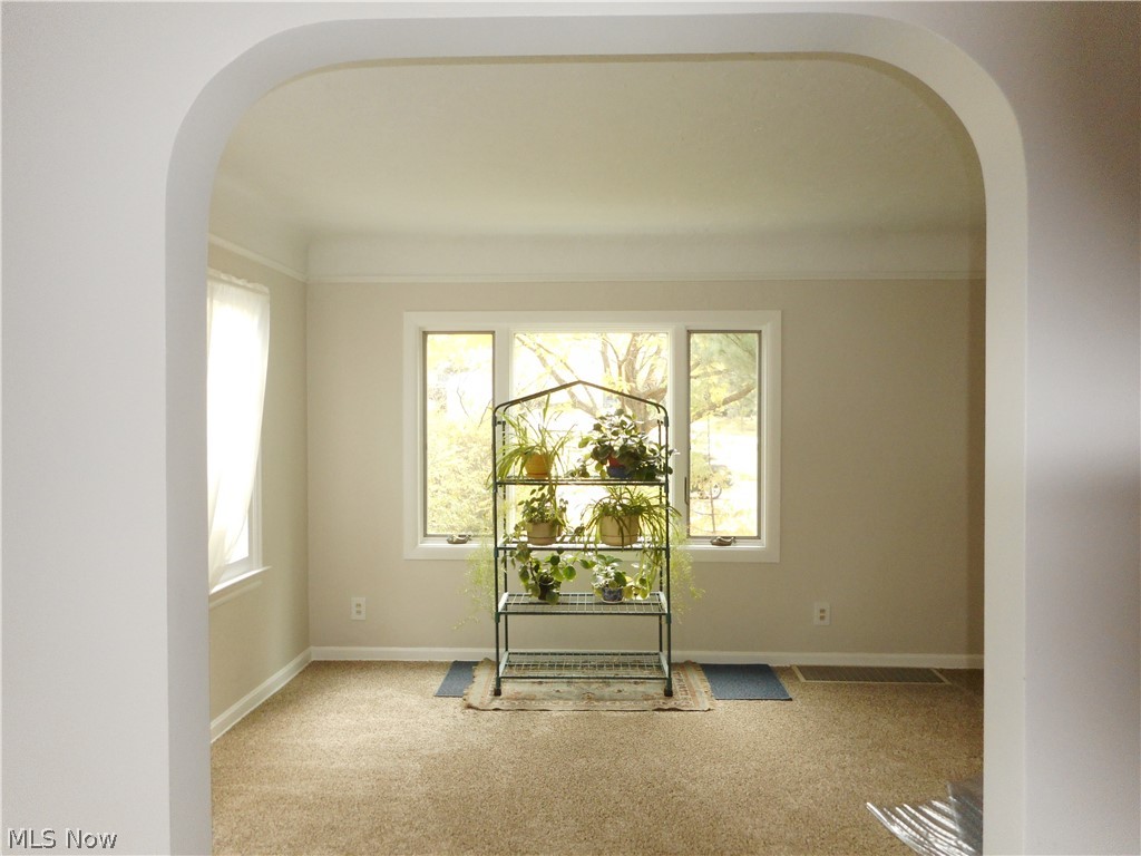 1150 Castleton Road Cleveland Heights, OH 44121 - Photo 6 of 25 A great view into the main living space from the dining room. Brand new carpeting!