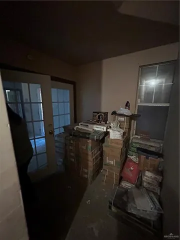 a room with furniture and a potted plant