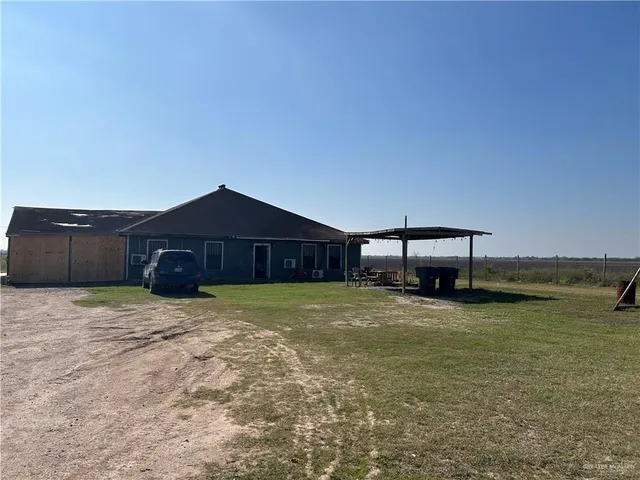 a large house with a yard
