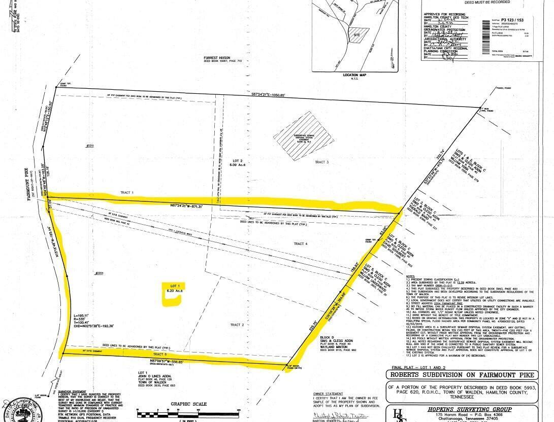 2204 Fairmount Pike Walden, TN 37377 - Photo 62 of 64 Plat