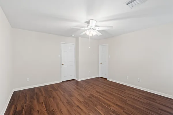 wooden floor in an empty room