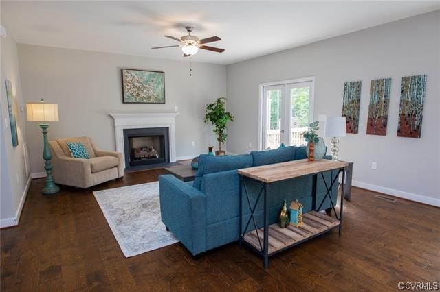 Lot 10 Corte Castle Road Chesterfield, VA 23838 - Photo 6 of 37 a living room with furniture and a fireplace