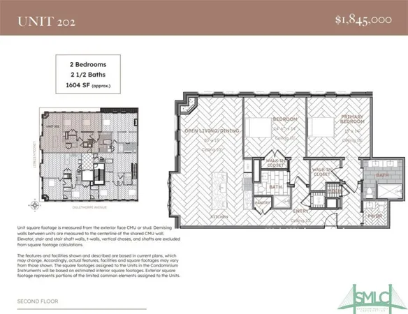 $1,845,000 | 302 East Oglethorpe Avenue, Unit 202, Savannah, GA 31401