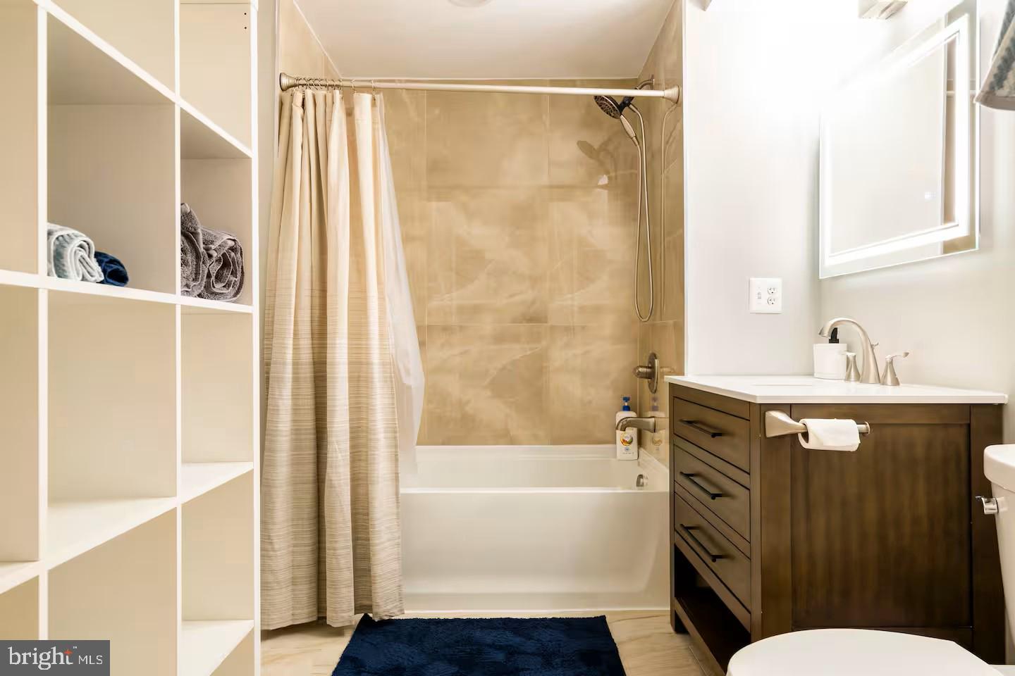19319 Harmony Church Road Leesburg, VA 20175 - Photo 54 of 65 a bathroom with a bathtub shower sink vanity and a toilet