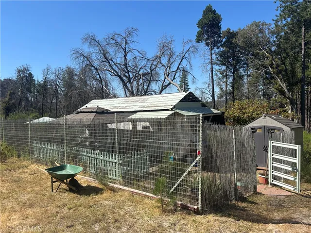 a view of outdoor space with garden