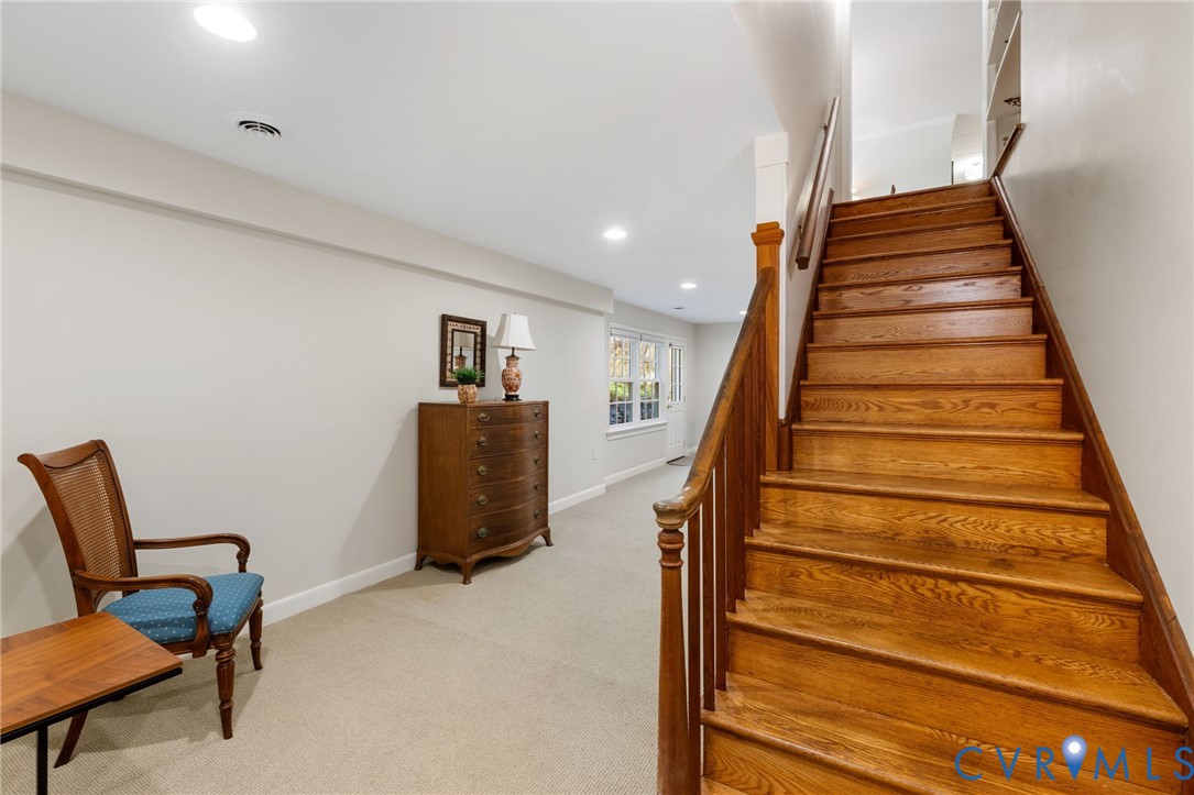 102 Raven Rock Road Henrico, VA 23229 - Photo 30 of 51 Lower Level Staircase