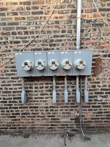 a close view of meter board