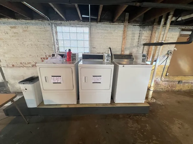 a room with storage and utility