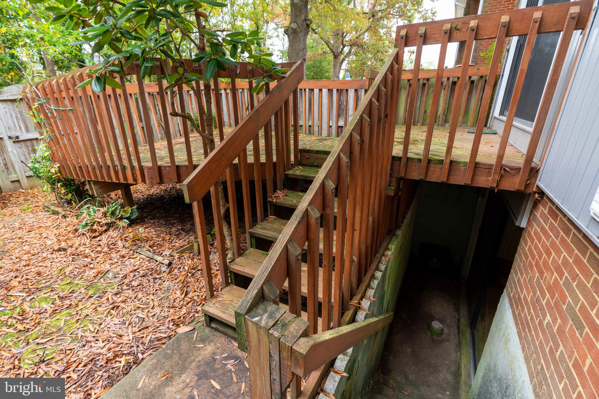 7037 Brocton Court Springfield, VA 22150 - Photo 22 of 40 Deck to Fenced in Rear Yard