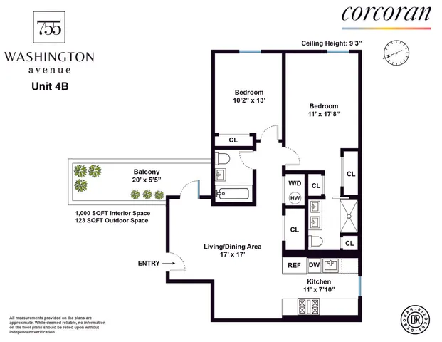 $1,495,000 | 755 Washington Avenue, Unit 4B | Crown Heights