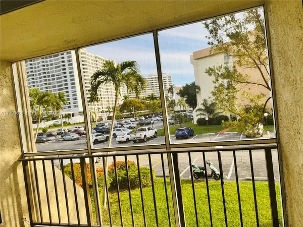 a city view from a balcony