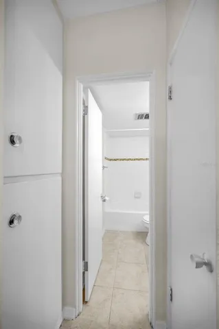 a view of an empty room