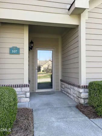 a view of front door of house