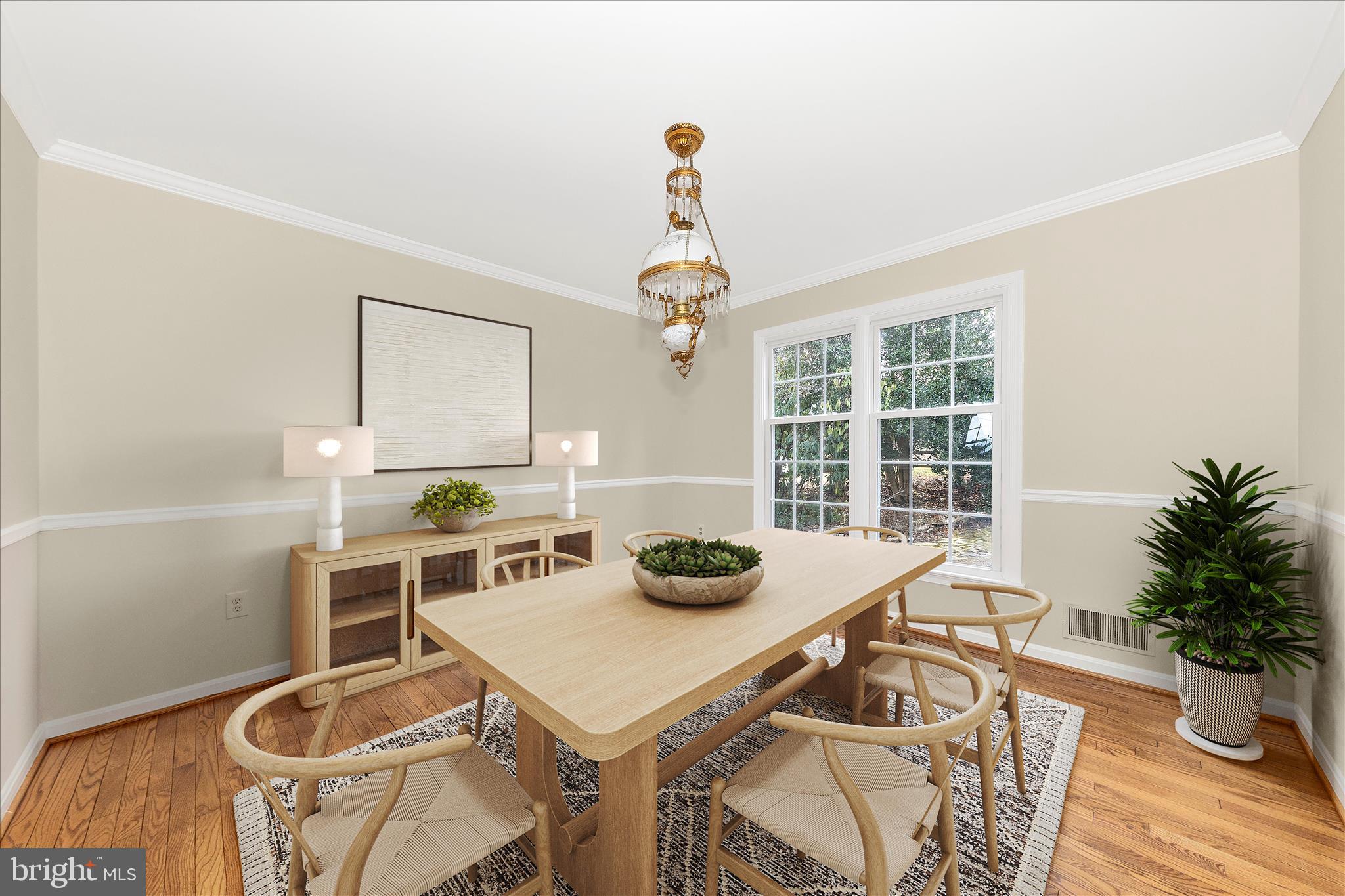 5815 Meadow Road Frederick, MD 21702 - Photo 4 of 55 a view of a dining room with furniture window and wooden floor