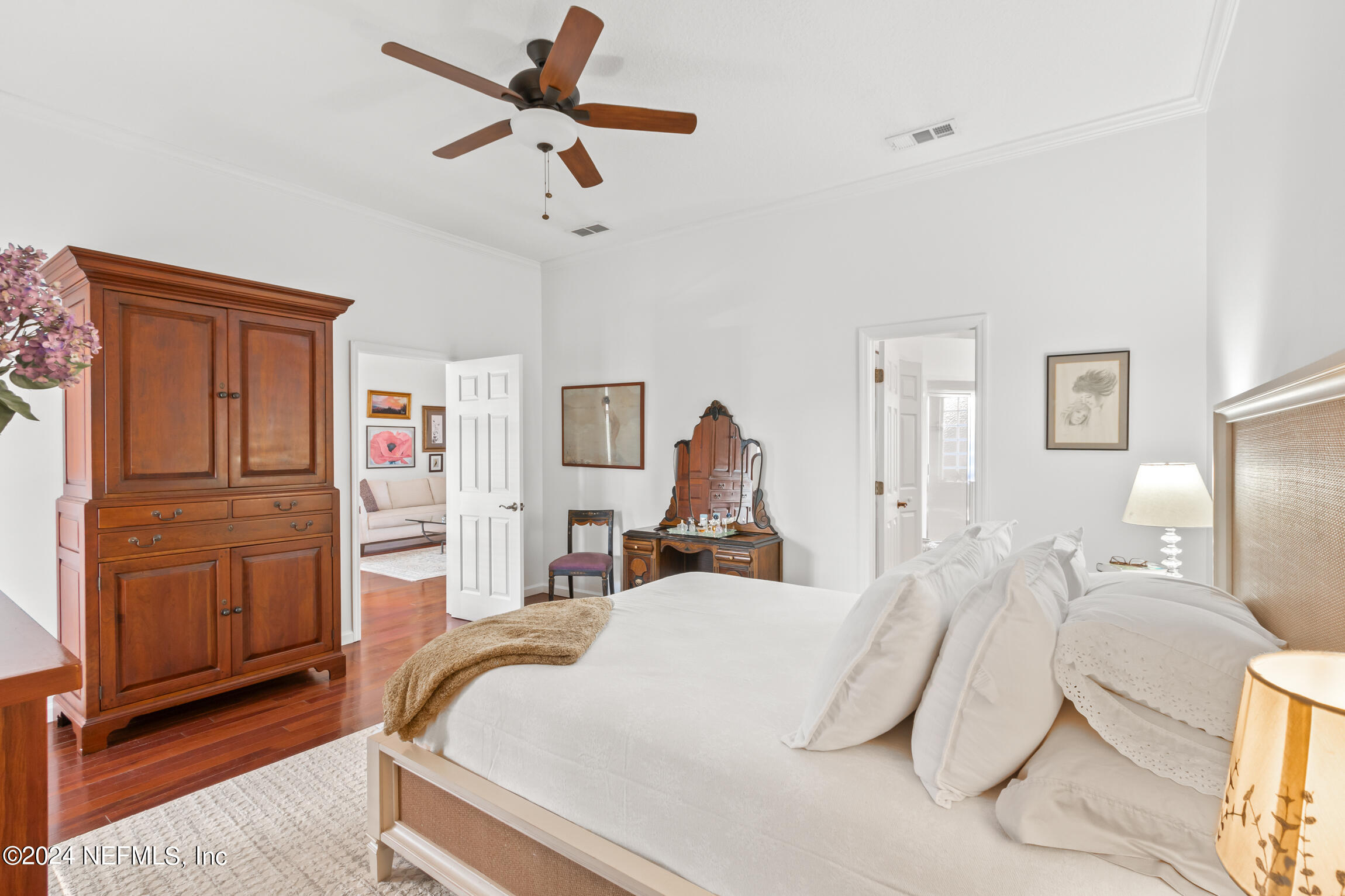 137 South Beach Drive St. Augustine, FL 32084 - Photo 11 of 41 a bed room with a bed and a view