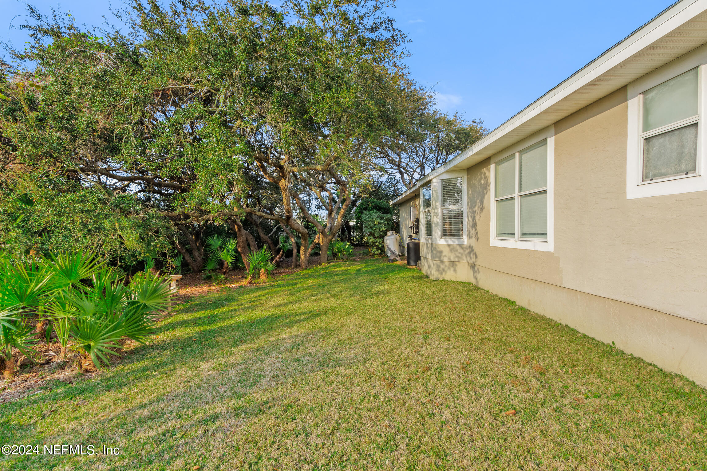 137 South Beach Drive St. Augustine, FL 32084 - Photo 32 of 41 a view of a yard in front of a house with a large tree