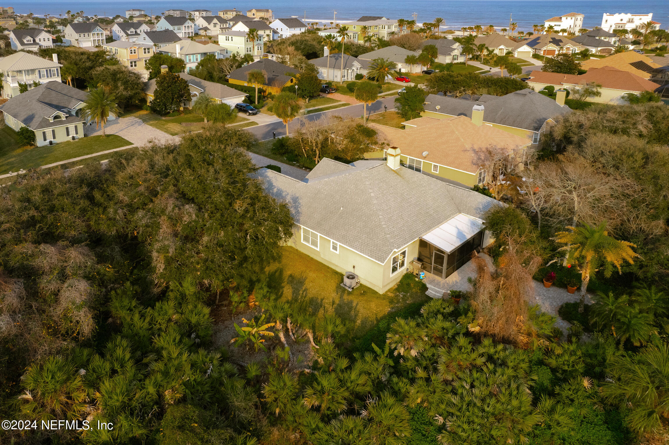 137 South Beach Drive St. Augustine, FL 32084 - Photo 41 of 41 an aerial view of residential house with yard and lake view
