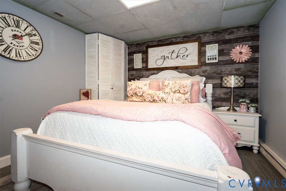 5510 Alberta Road Chesterfield, VA 23832 - Photo 21 of 29 Shiplap accent wall, drop ceiling, painted panelin