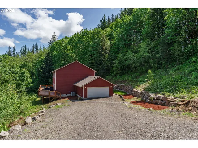 a house view with a backyard space