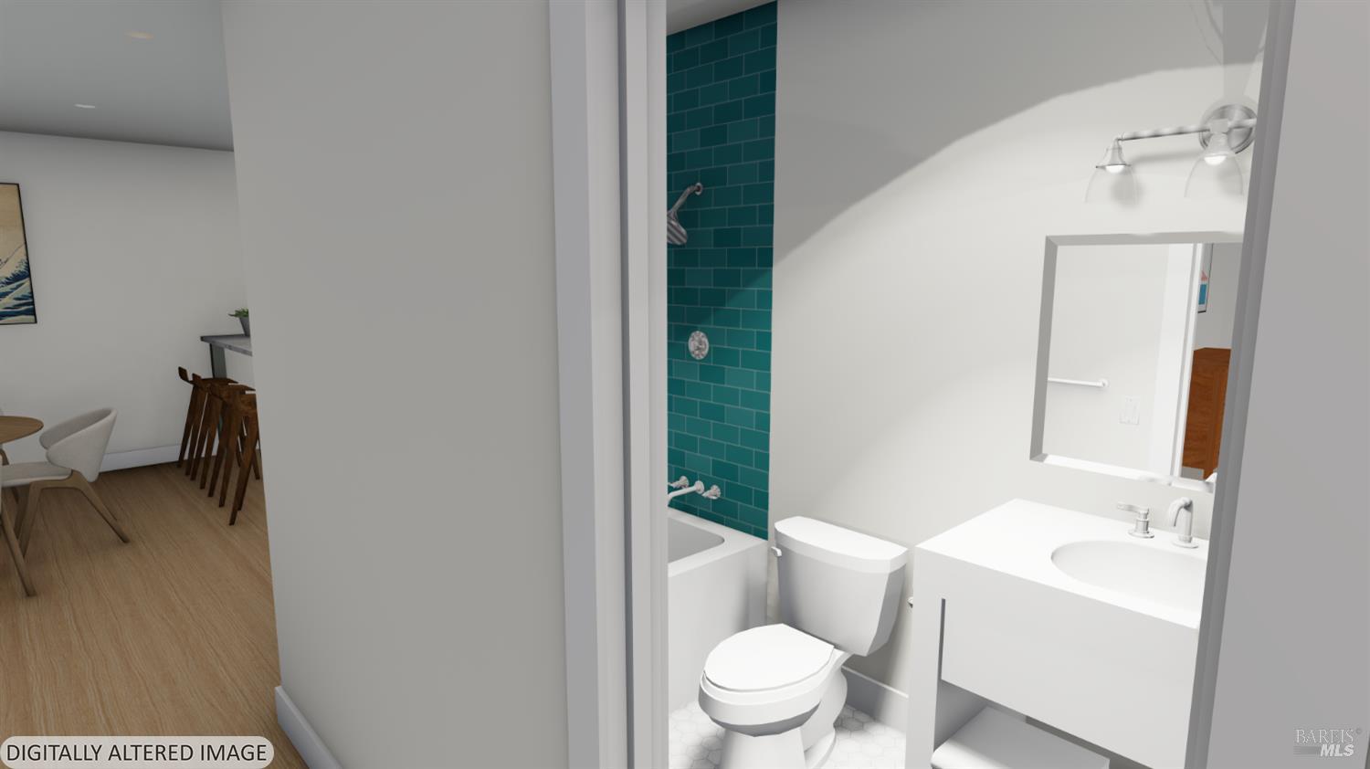 573 Wagnon Road Sebastopol, CA 95472 - Photo 61 of 68 Rendering of hallway bath in ADU.